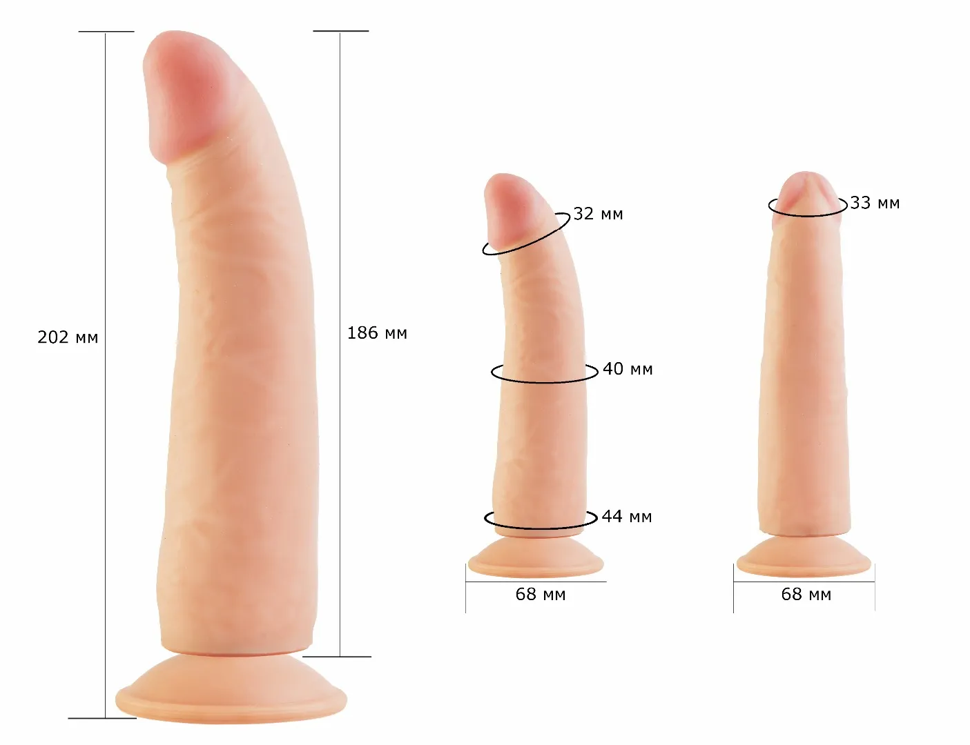 фаллоимитатор на присоске 810700ru в Воронеже