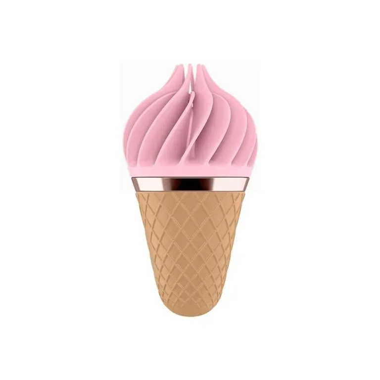 мини вибромассажер sweet treat - коричневый и розовый в Воронеже