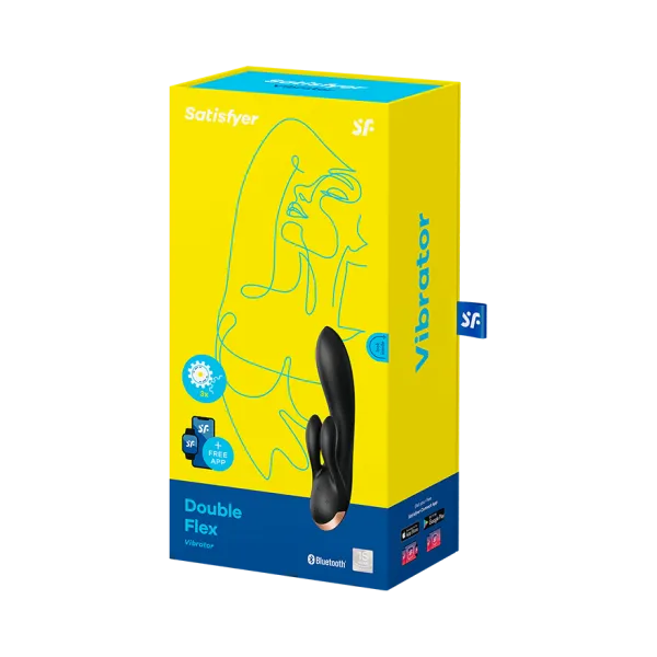 вибратор satisfyer double flex connect app black 002583sa в Воронеже