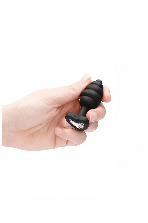анальная пробка regular ribbed diamond heart plug в Воронеже