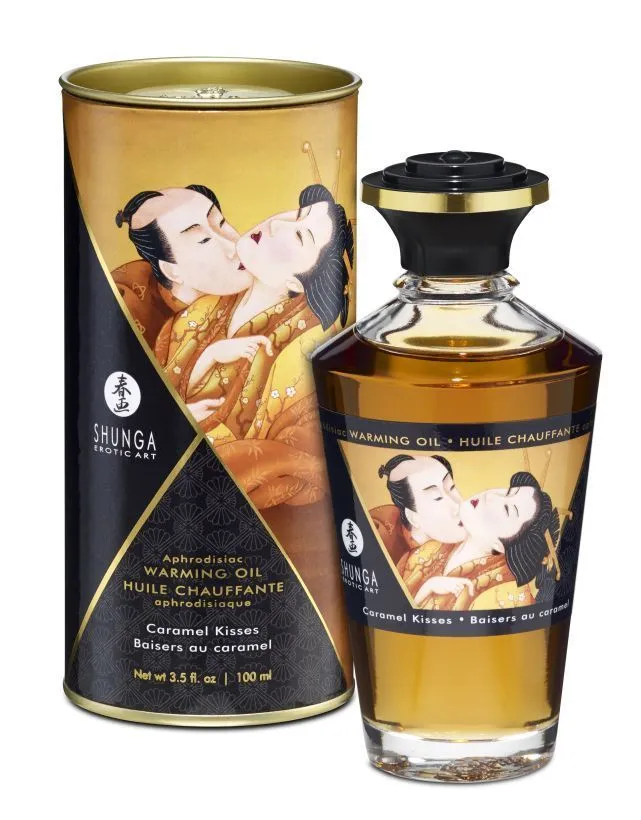 масло массажное съедобное shunga карамельный поцелуй, 100 мл в Воронеже