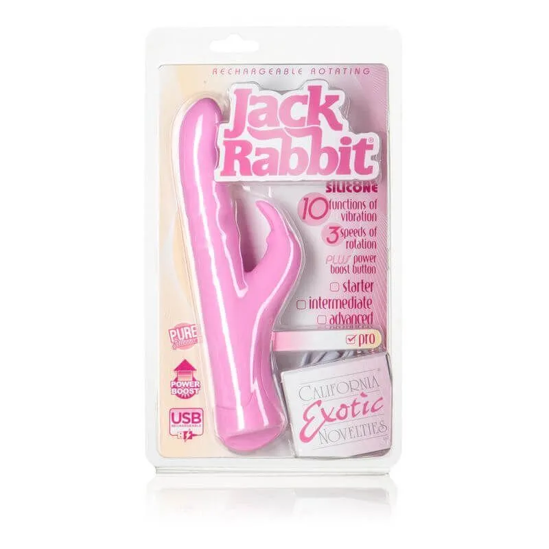 вибратор california exotic novelties rotating jack rabbit, розовый в Воронеже