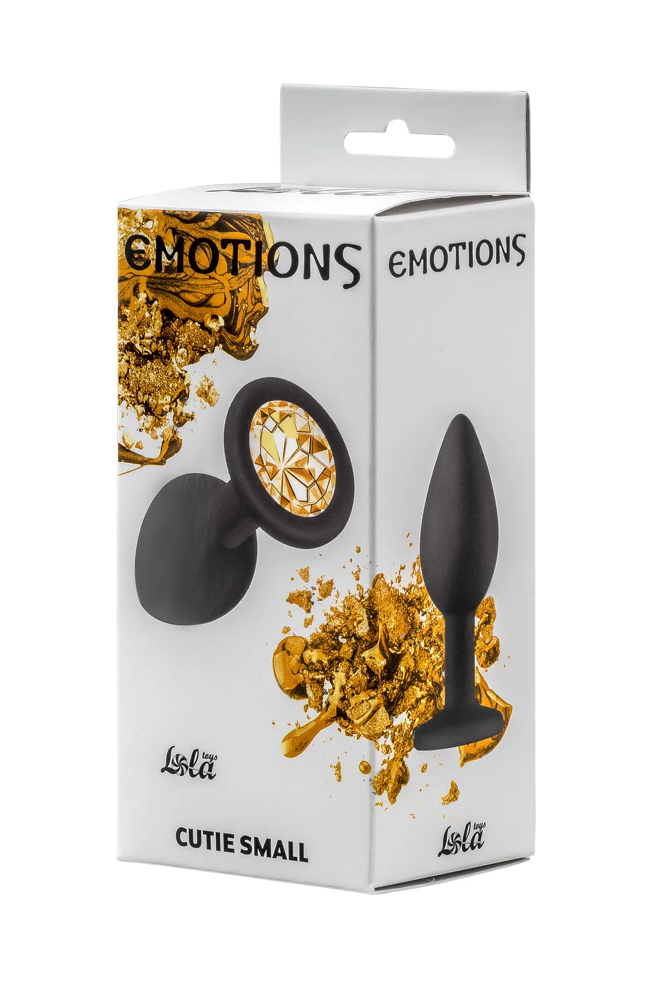 Анальная пробка Emotions Cutie Small Black  golden crystall 4011-07Lola