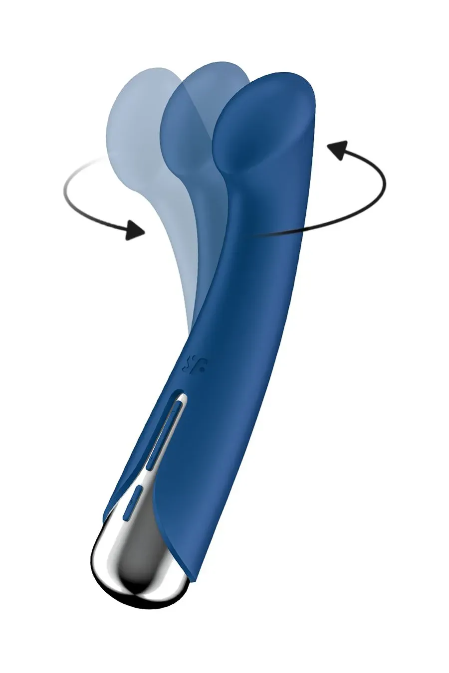 вибратор для точки g с ротацией satisfyer spinning g-spot 1, силикон, синий, 16,8 см в Воронеже