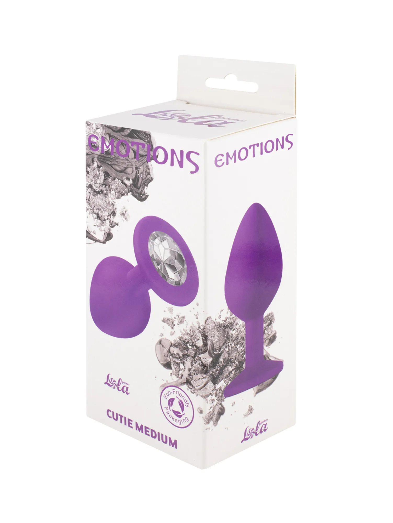 Анальная пробка Emotions Cutie Medium Purple clear crystal 4012-06Lola