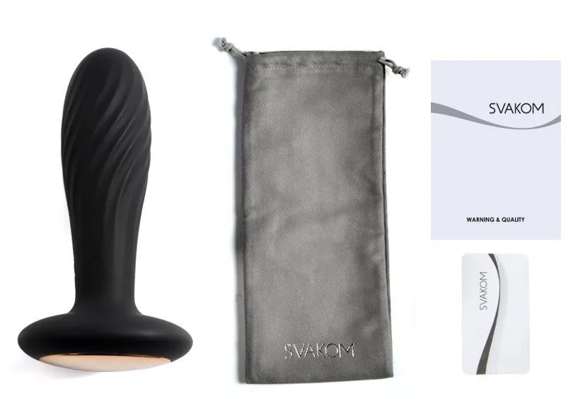 анальная пробка ребристая svakom bella, черная в Воронеже