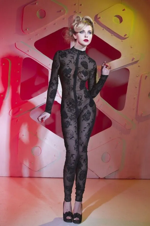 Комбинезон Catanzaro Beverly Tattoo черный, L