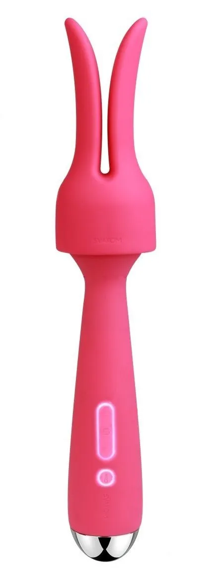 универсальный массажер с насадкой svakom emma, розовый в Воронеже