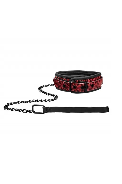 широкий ошейник с поводком luxury collar with leash в Воронеже