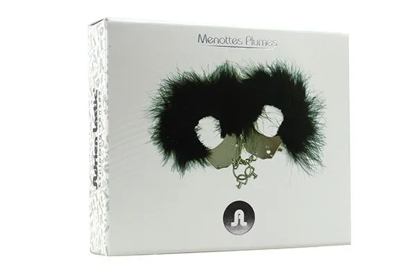 наручники декоративные adrien lastic metallic handcuffs, черные в Воронеже