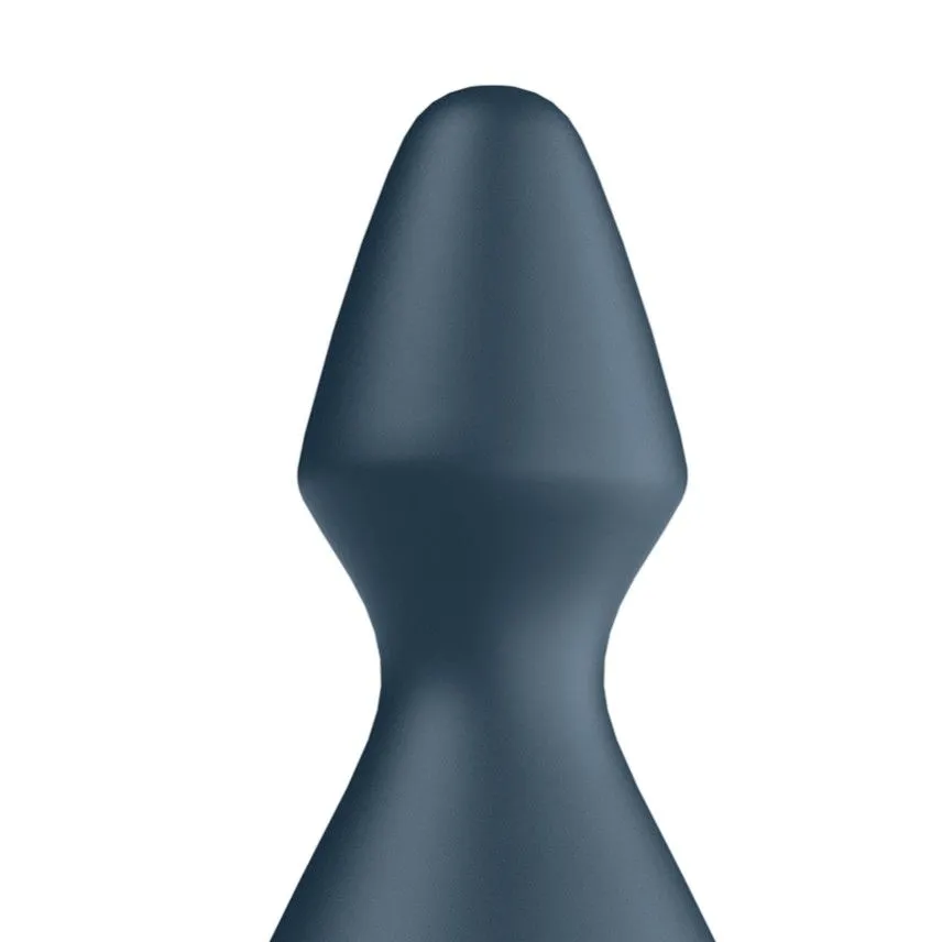 пробка анальная с вибрацией satisfyer lolli plug 1, серая в Воронеже