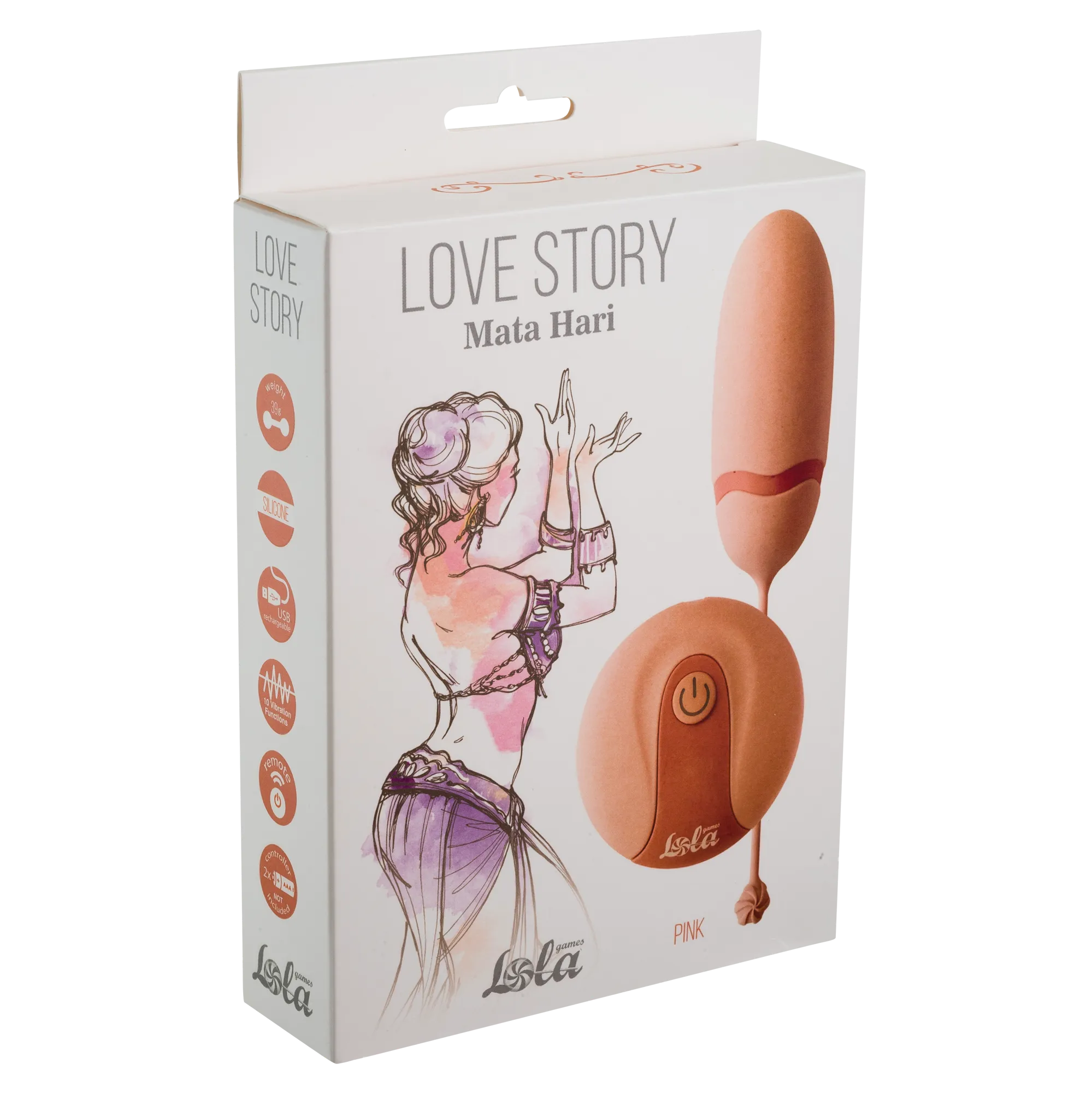 виброяйцо на пульте управления love story mata hari pink 1800-00lola в Воронеже