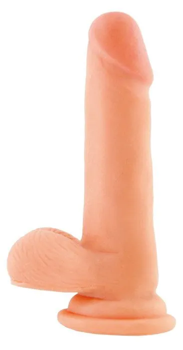 фаллоимитатор на присоске realstick elite zack, tpr, телесный, 18 см в Воронеже