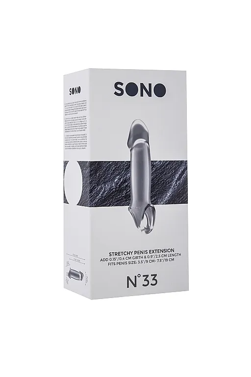 увеличивающая насадка закрытого типа с кольцом для фиксации на мошонке no.33 - stretchy penis extens в Воронеже