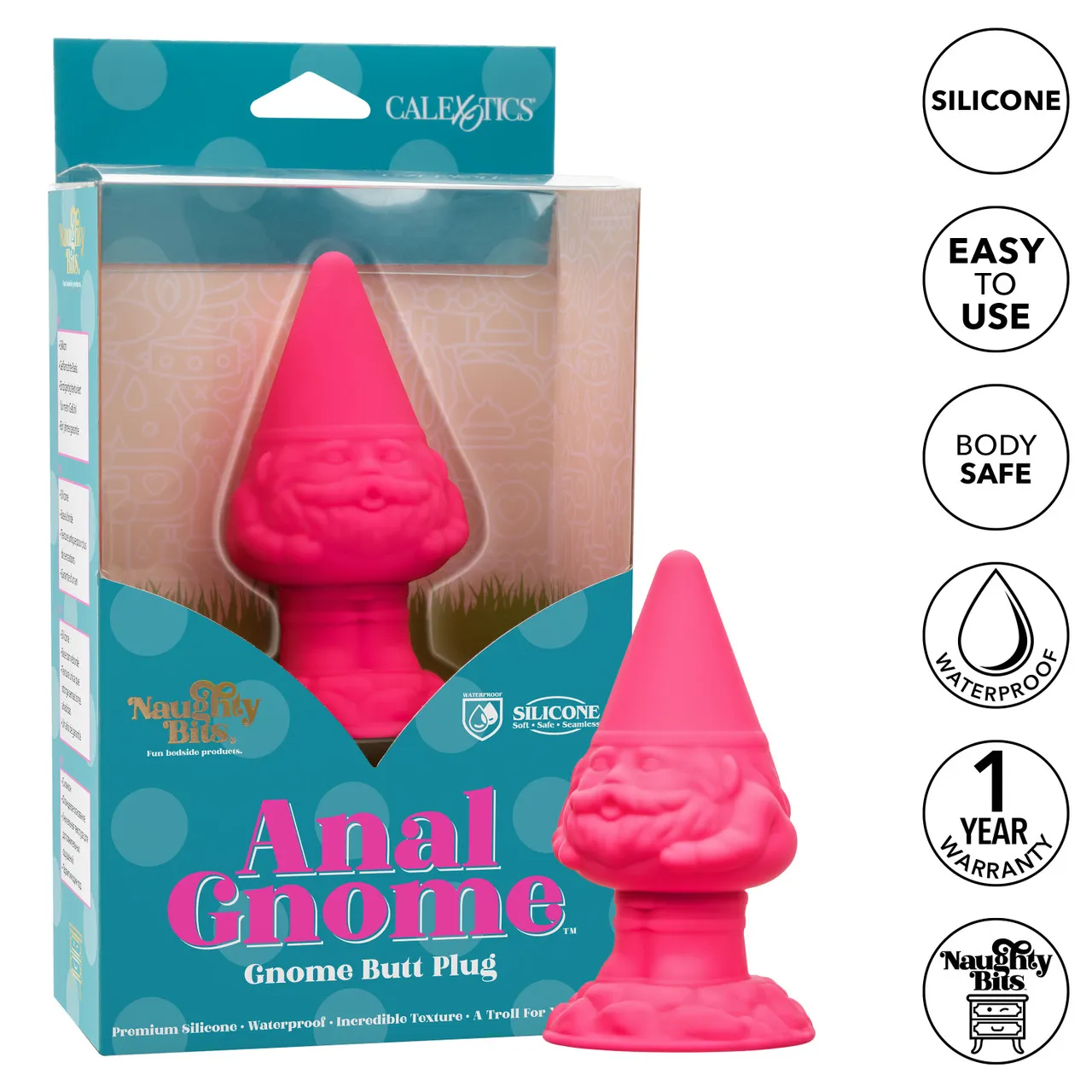 конусовидная анальная пробка naughty bits anal gnome в Воронеже
