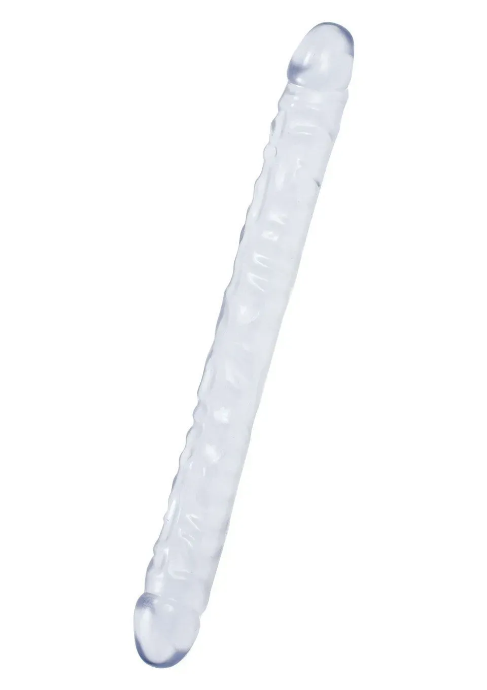 фаллоимитатор двойной doc johnson crystal jellies 18 double dong, прозрачный в Воронеже