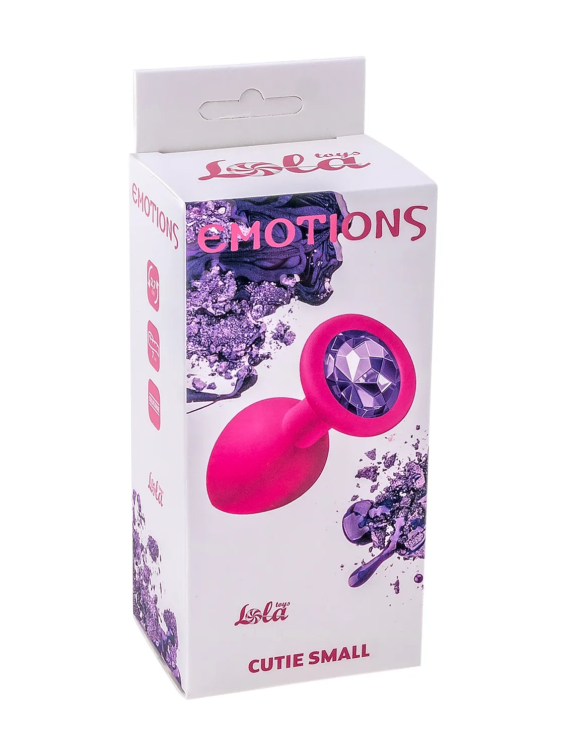анальная пробка emotions cutie small pink dark purple crystal 4011-01lola в Воронеже