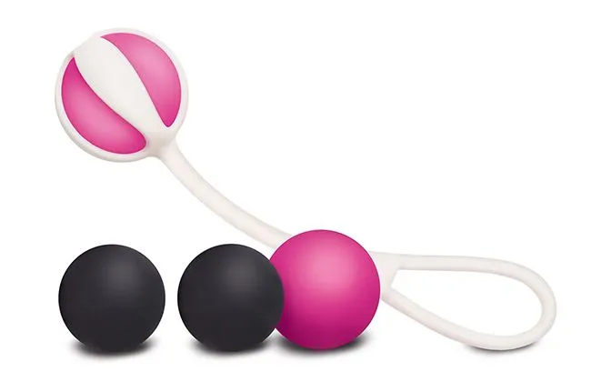вагинальные шарики gvibe geisha balls magnetic, черно-розовые в Воронеже