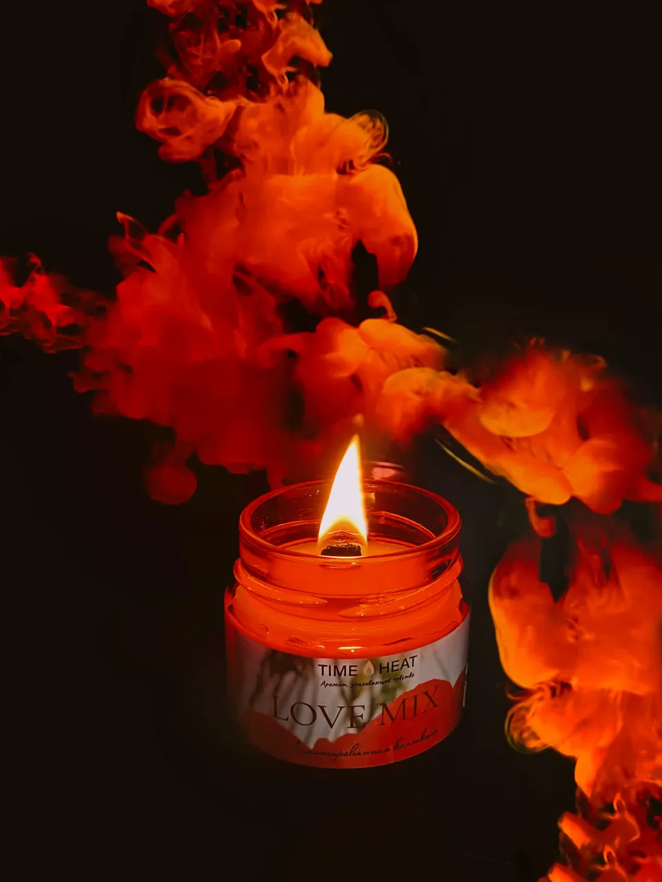 свеча ароматическая лимитированная time heat "love mix" в банке в Воронеже