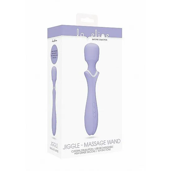 универсальный вибромассажёр loveline massage wand - jiggle, фиолетовый в Воронеже