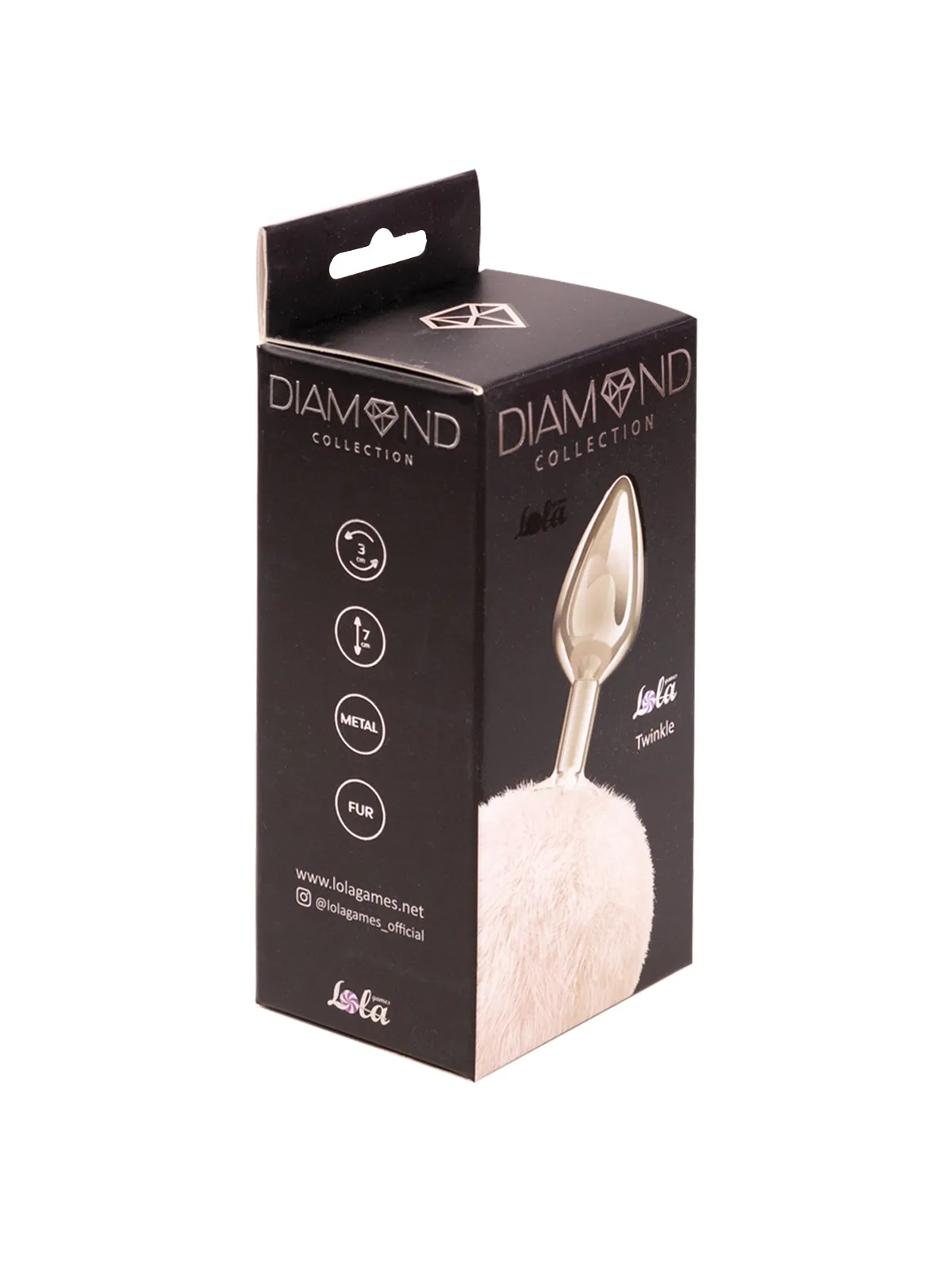 анальная пробка с хвостом diamond twinkle white 4018-01lola в Воронеже