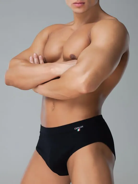 Эротическое трусы-слипы мужские opium r52, черные в Воронеже