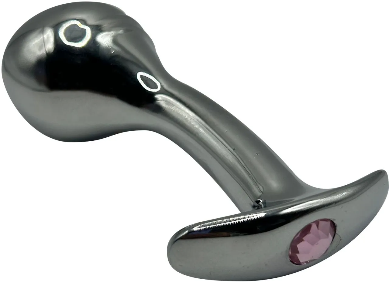 изогнутая алюминивая анальная пробка для ношения small в Воронеже