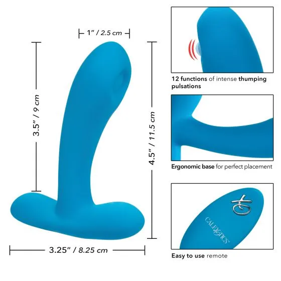 массажер простаты с управлением при помощи пульта silicone remote pulsing pleaser в Воронеже