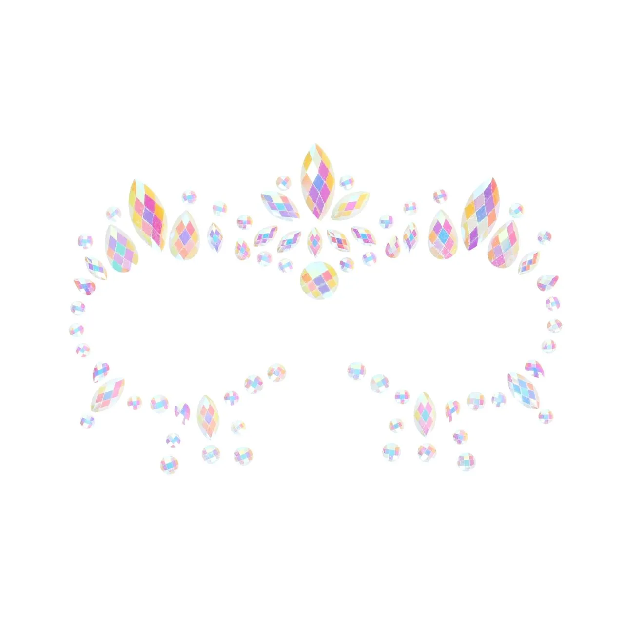 декоративное украшение (камни) на клеевой основе body jewelry stickers - face - glow in the dark - o в Воронеже