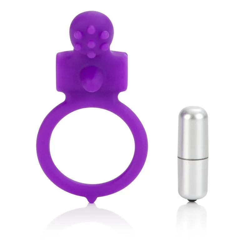 виброкольцо california exotic novelties body & soul inspiration, фиолетовое в Воронеже