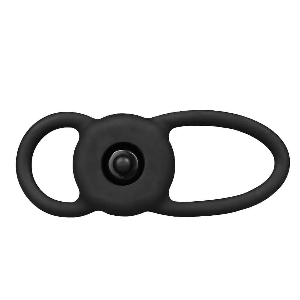 насадка на член lovetoy vibrating rock double cock, чёрная в Воронеже