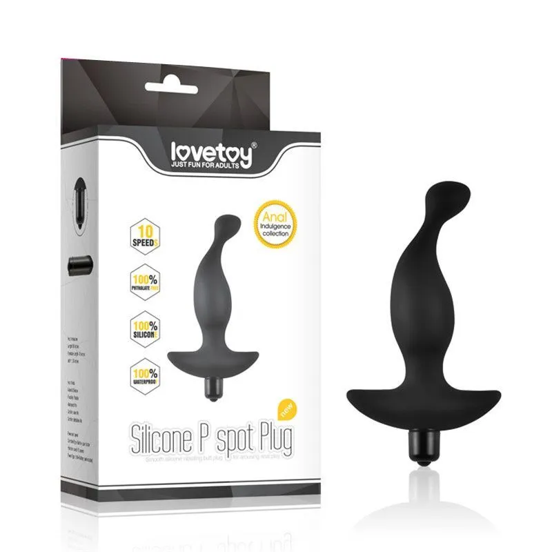 анальная пробка фигурная lovetoy p spot plug, чёрная в Воронеже