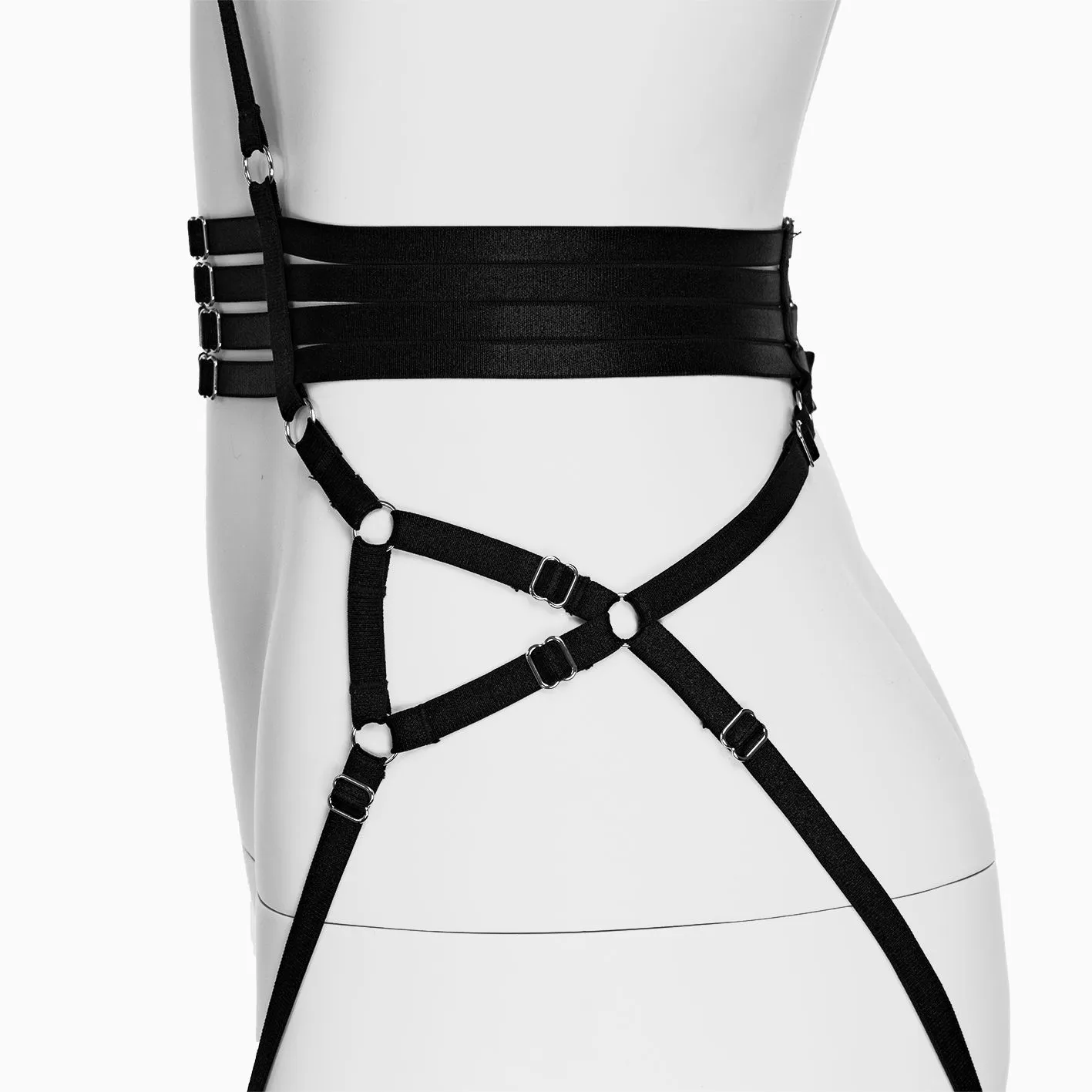 портупея pinkrabbit bandage elastic, чёрный в Воронеже