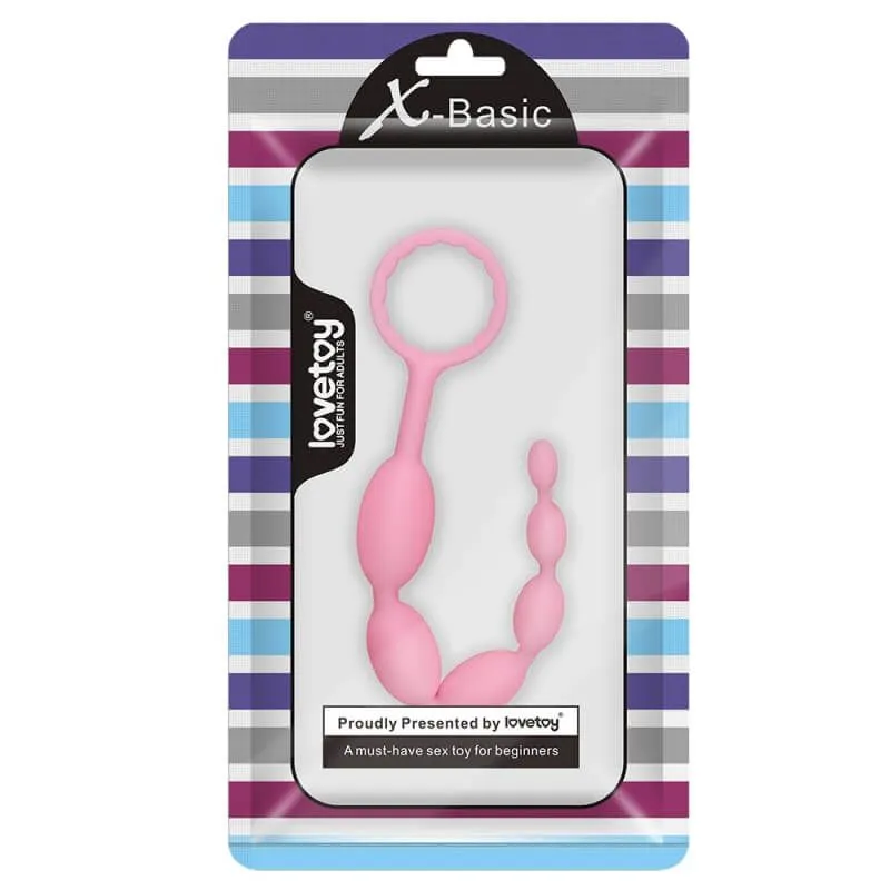 анальная елочка lovetoy x-basic 10, розовая в Воронеже