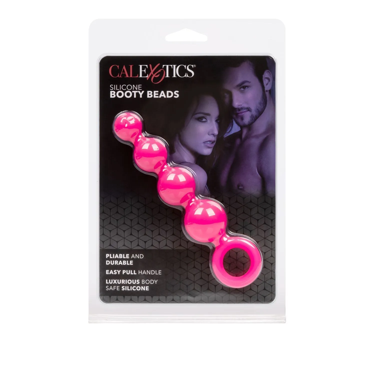 анальные шарики california exotic novelties silicone booty beads, розовые в Воронеже