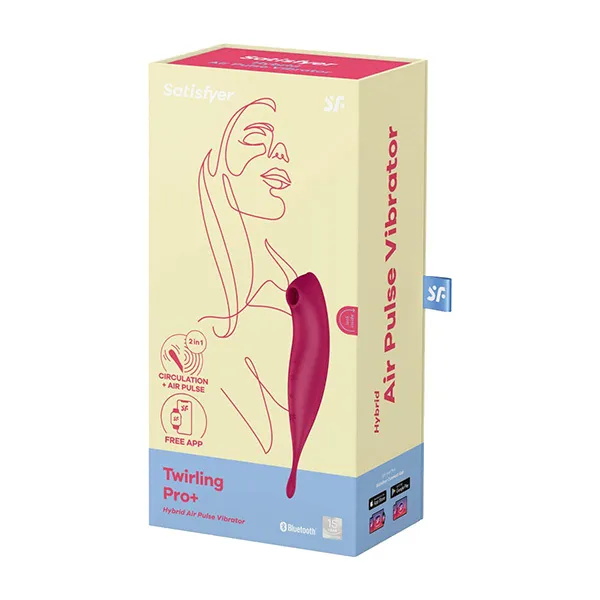 вакуумный массажер satisfyer twirling pro+ dark red 043906sa в Воронеже