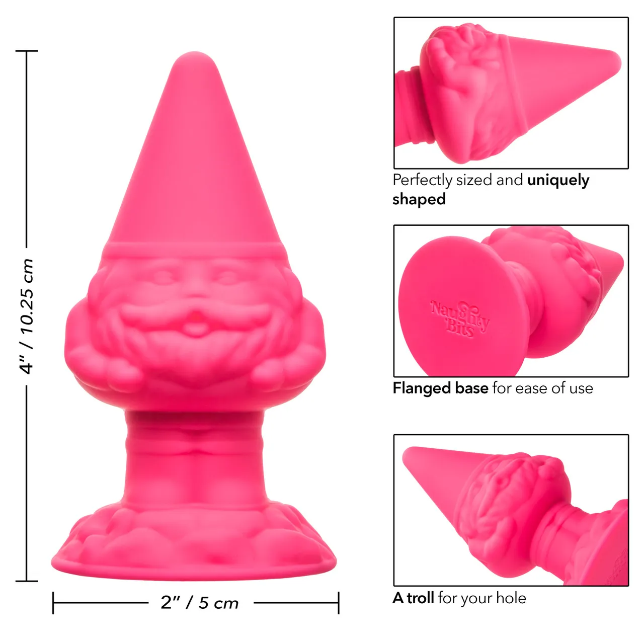конусовидная анальная пробка naughty bits anal gnome в Воронеже