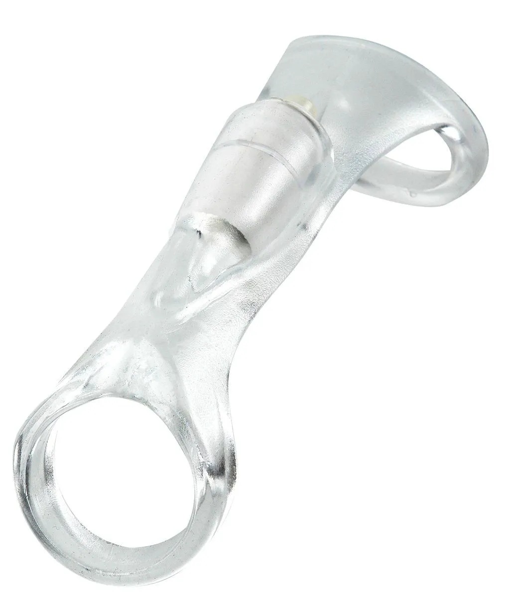 вибронасадка pipedream x-tensions vibrating cock sling, прозрачная в Воронеже