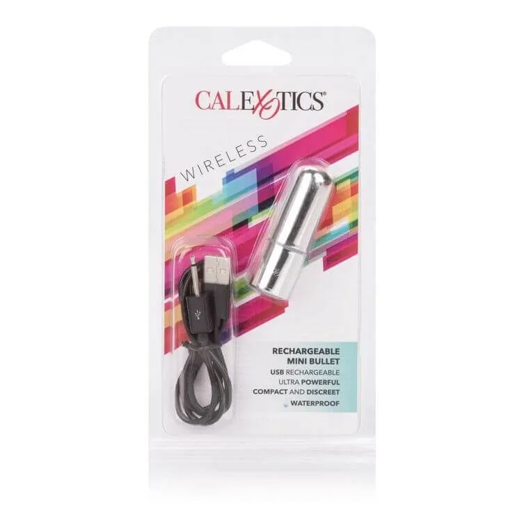 вибропуля california exotic novelties rechargeable mini bullet, серебристая в Воронеже