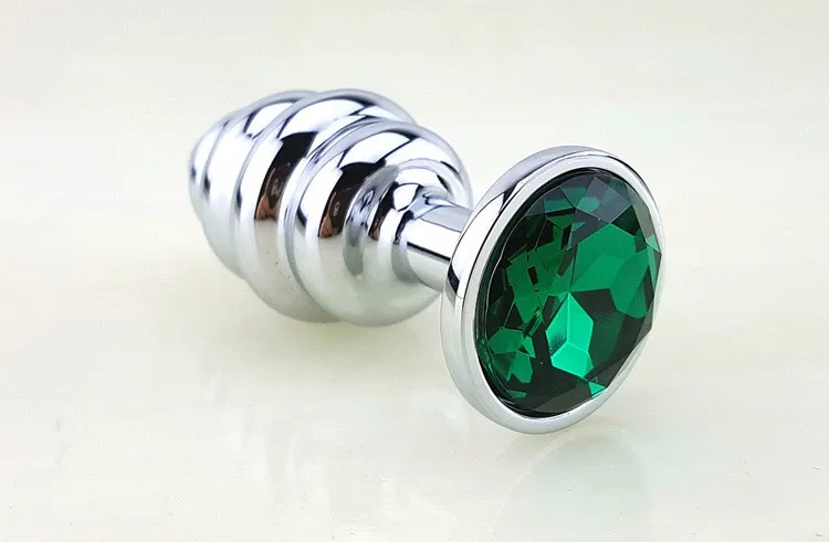 Пробка метал фигурная зеленый страз 9 х 4 см 47144-3MM