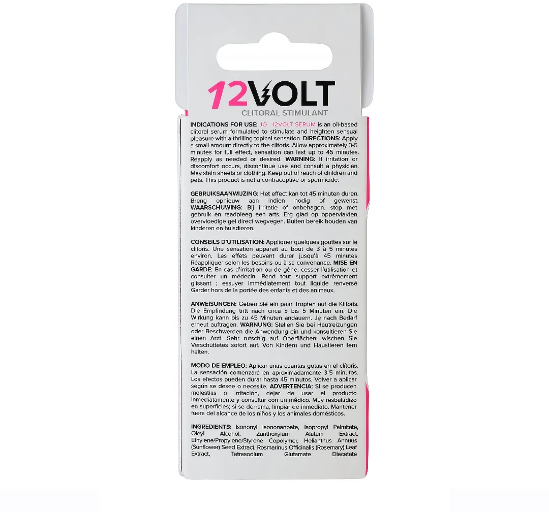 возбуждающая сыворотка мощного действия jo 12volt с эфф. "жидкой вибрации"-10 мл. в Воронеже