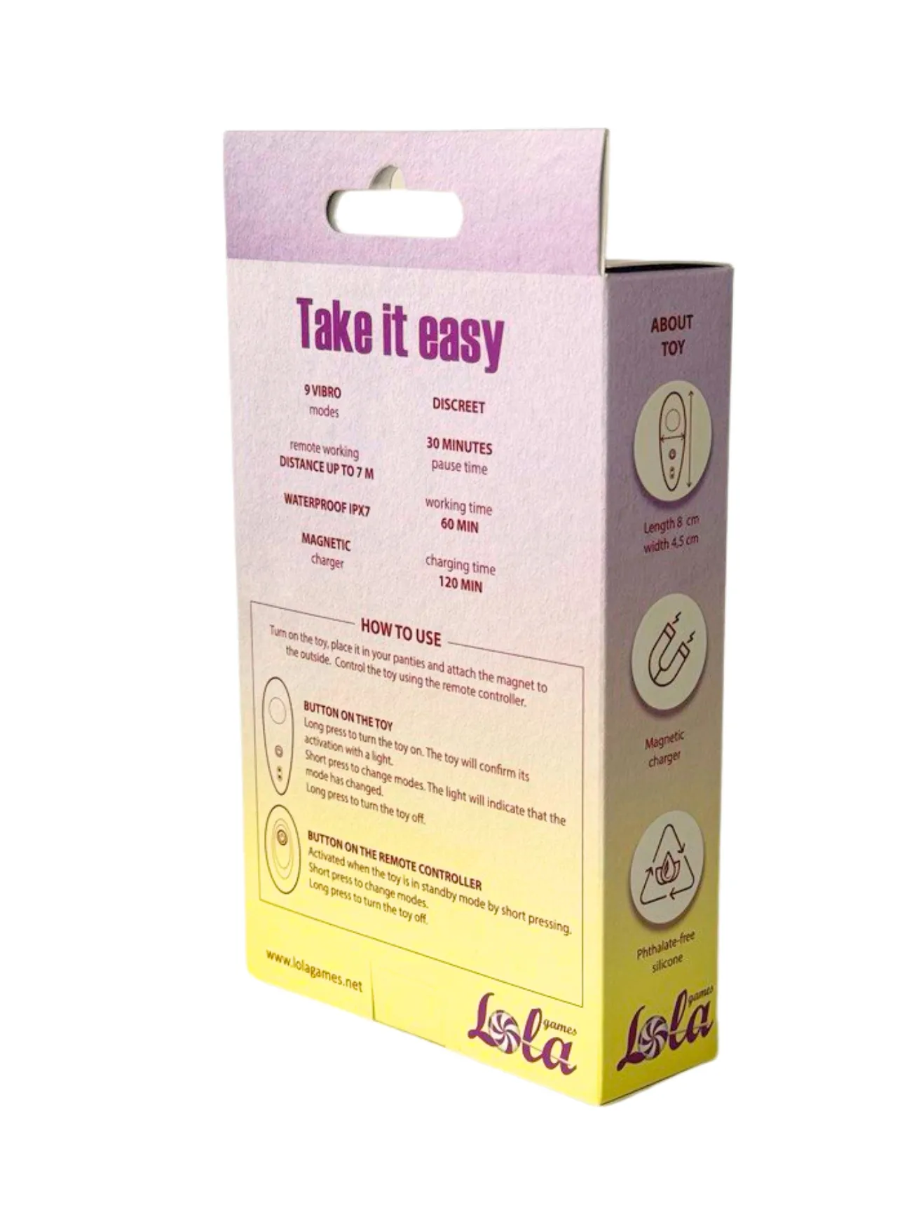 перезаряжаемый вибратор в трусики take it easy joy 9026-01lola в Воронеже