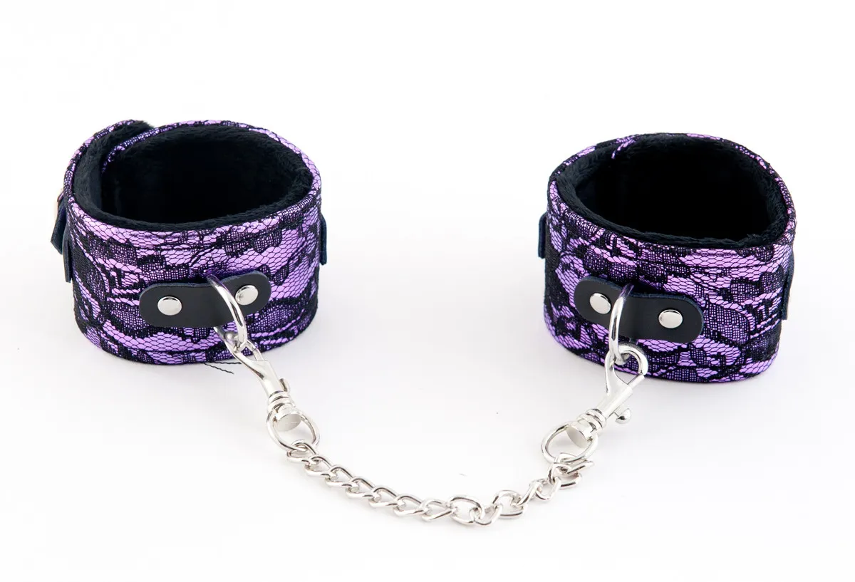 кружевные поножи toyfa marcus, пурпурный, 46 см в Воронеже