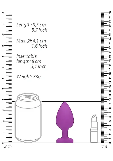 анальная пробка extra large diamond heart butt plug в Воронеже