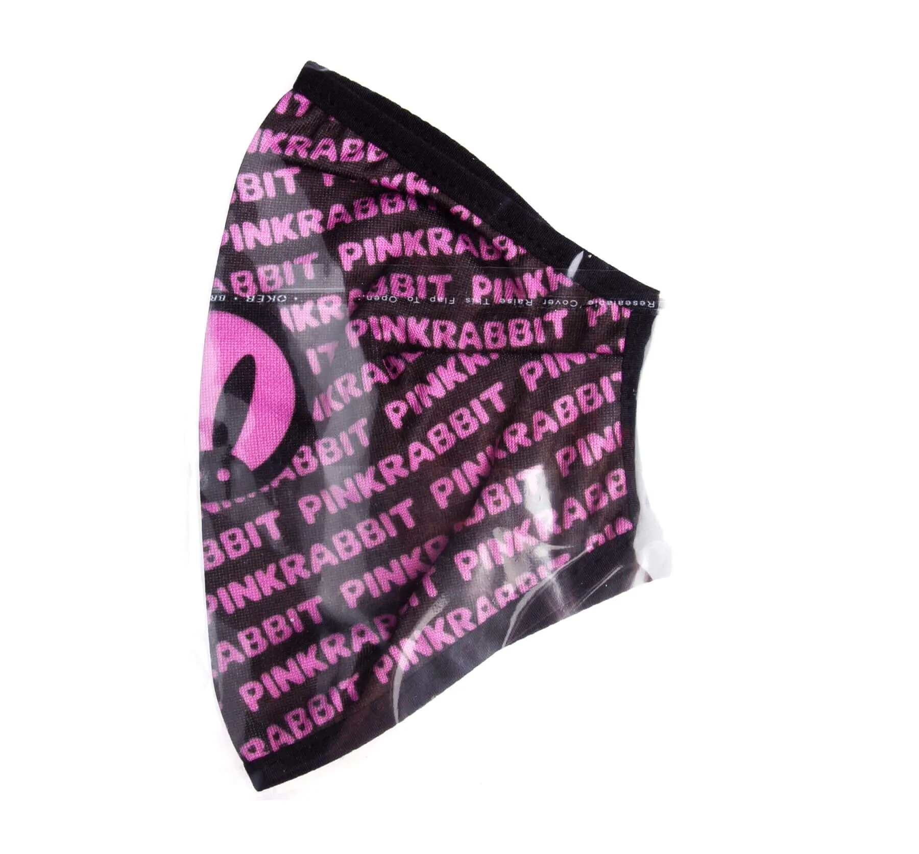 декоративная маска для лица pinkrabbit черно-розовая в Воронеже