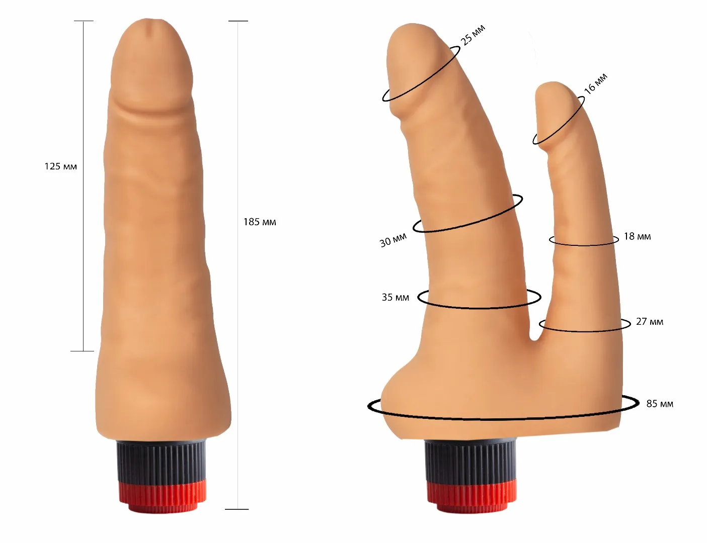 вибратор гелевый двойной 114700ru в Воронеже