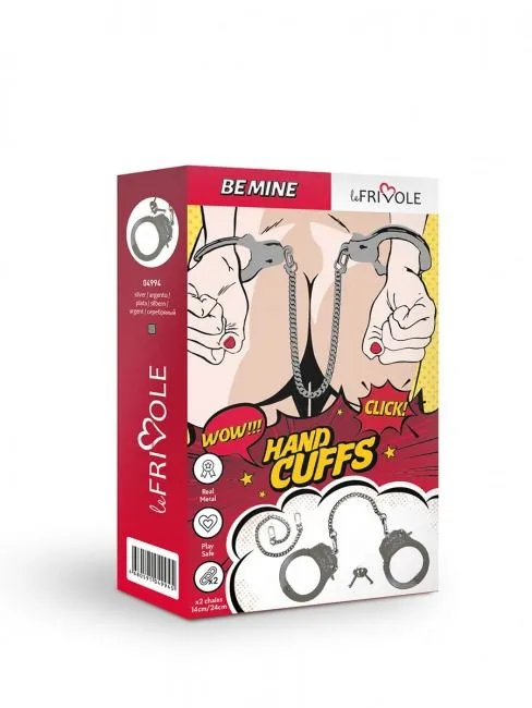 наручники декоративные со сменными цепями le frivole be mine, металл в Воронеже