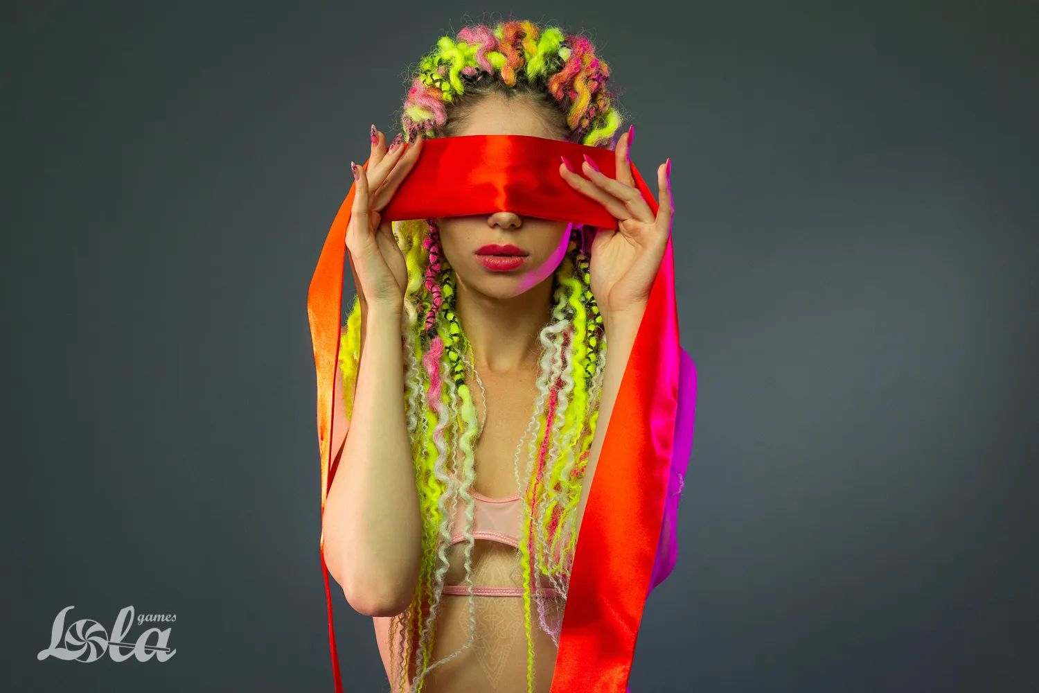 лента party hard wink red 1142-01lola в Воронеже