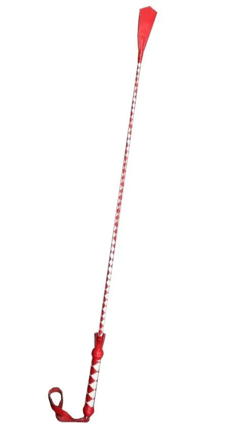 Стек плетеный Подиум с хлопушкой, красно-белый