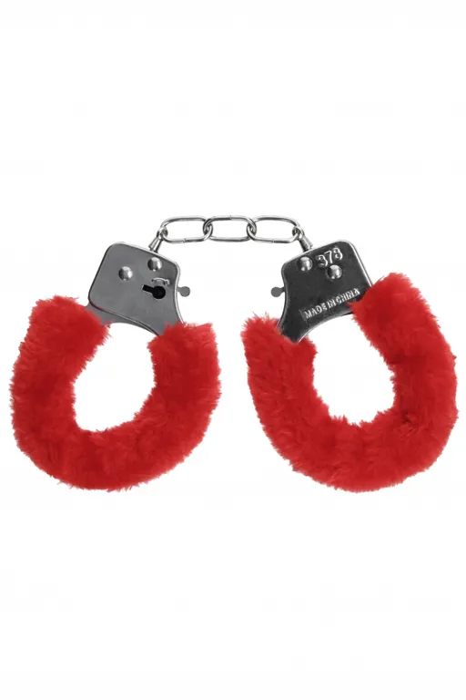 металлические наручники с меховой обивкой pleasure handcuffs furry в Воронеже